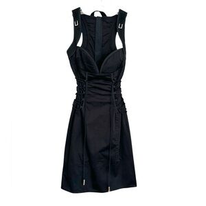Dsquared2 Black Cotton Dress Sz 44